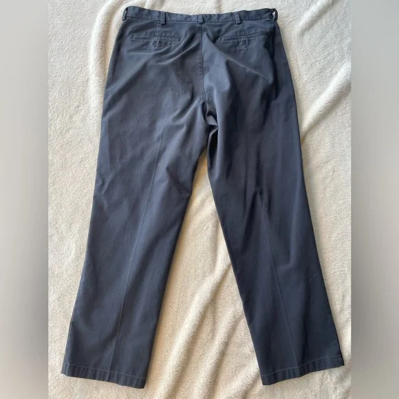 LL Bean Wrinkle Free Blue Chinos 36/30 - Picture 3 of 5